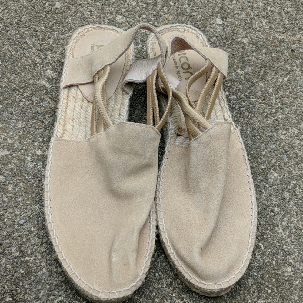 Women's Picon Tan Leather Slingback Shoes 7.5M